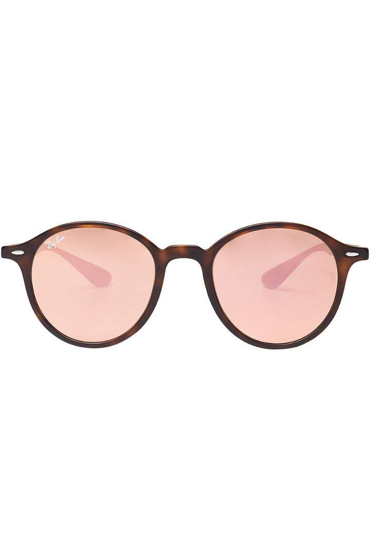Ray-ban Ray-ban Rb4237 Liteforce Round Sunglasses - Brown