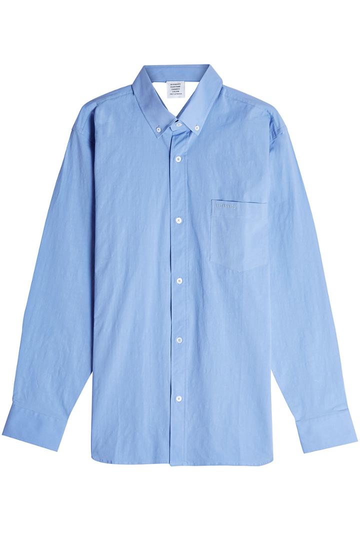 Vetements Vetements Open Back Cotton Shirt