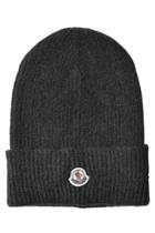 Moncler Moncler Ribbed Beanie With Alpaca And Wool