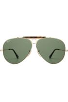 Ray-ban Ray-ban Shooter Metal Aviator Sunglasses - Grey