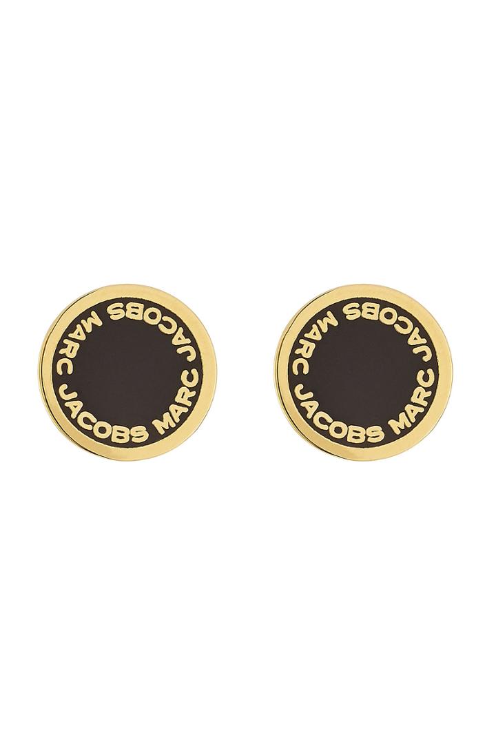 Marc Jacobs Marc Jacobs Logo Disc Earrings - Gold