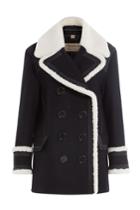 Burberry London Burberry London Wool Jacket With Textured Trims - Black