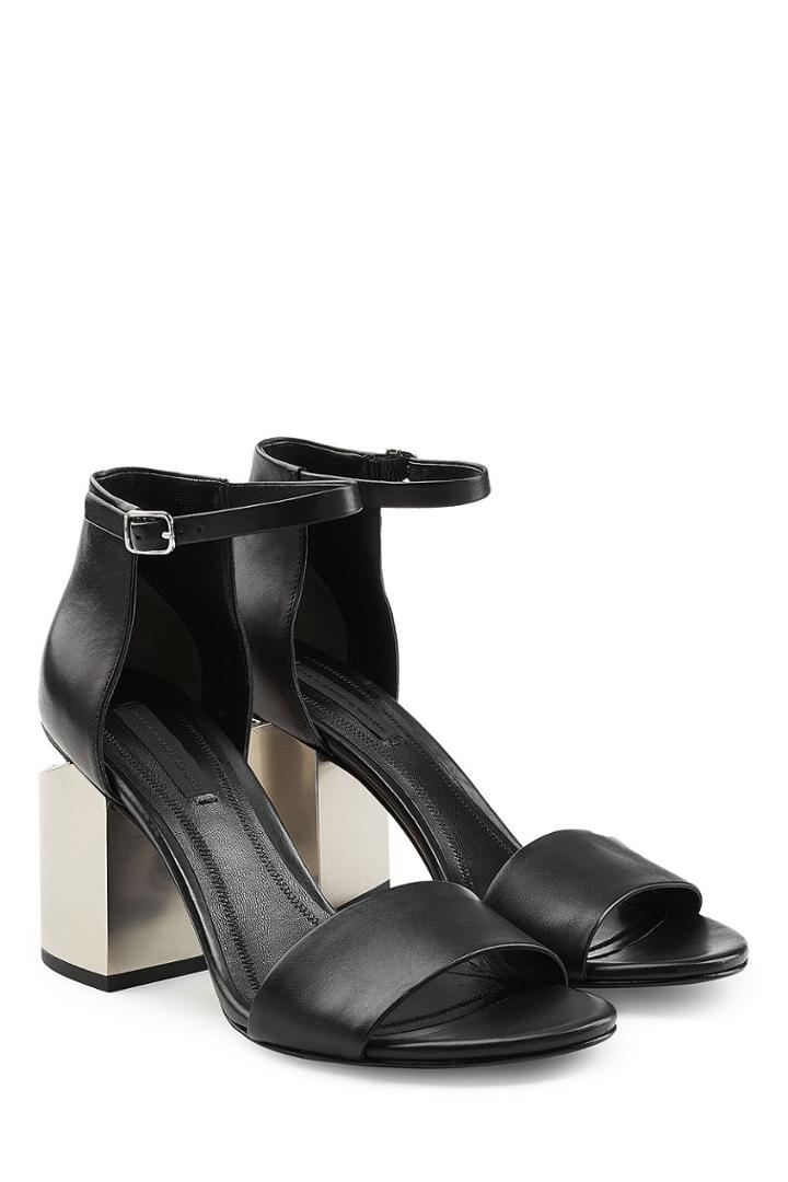 Alexander Wang Alexander Wang Leather Sandals With Block Heels