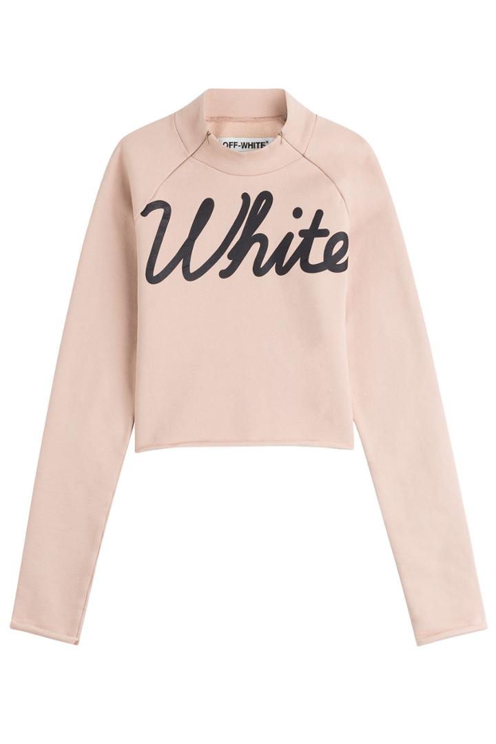 Off White Off White Cotton Sweatshirt - Beige