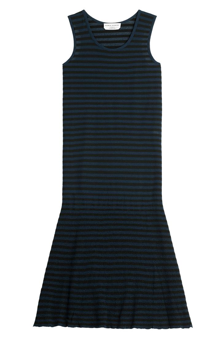 Sonia Rykiel Striped Crepe Dress
