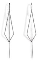 Diane Kordas Diane Kordas 18k Black Gold Triangular Drop Earrings
