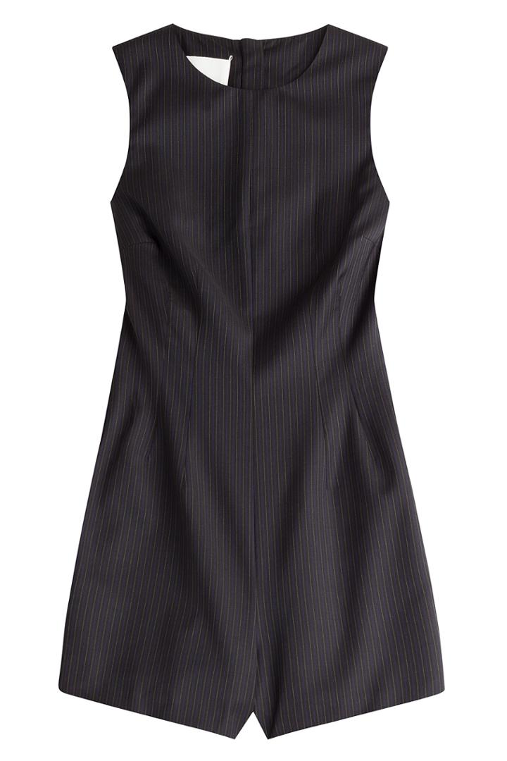 Maison Margiela Maison Margiela Pinstriped Wool Jumpsuit - Black