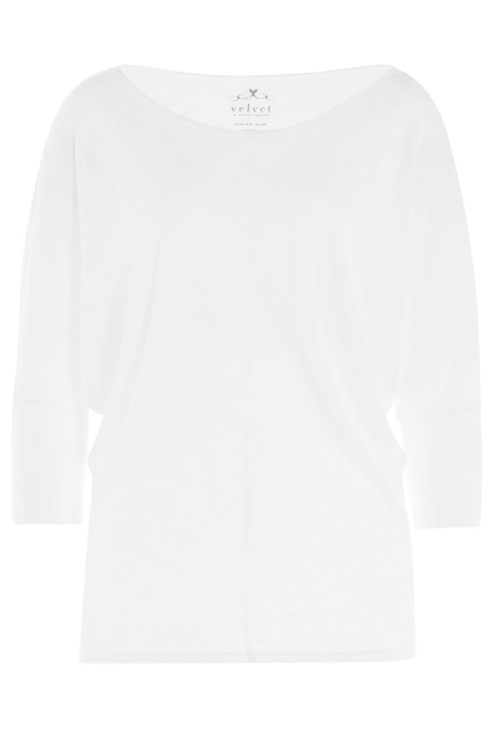 Velvet Velvet Jersey Top - White