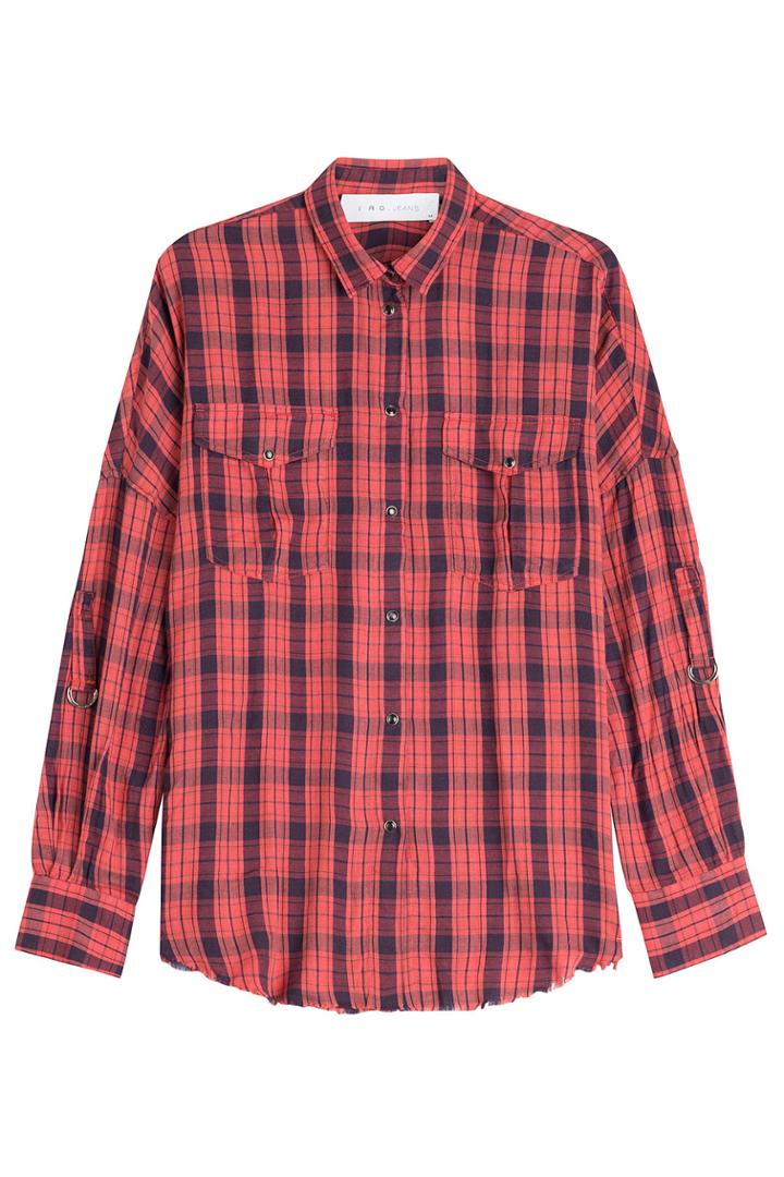 Iro Iro Printed Shirt - Red
