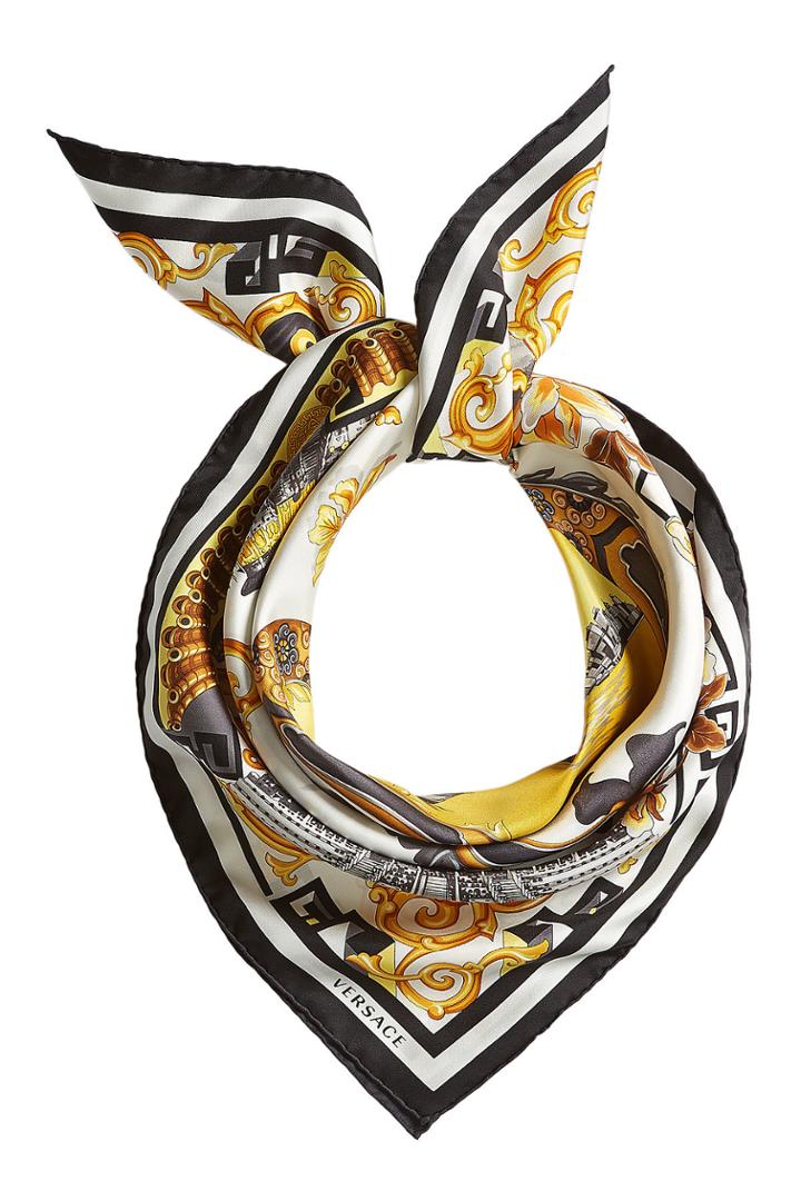 Versace Versace Printed Silk Scarf