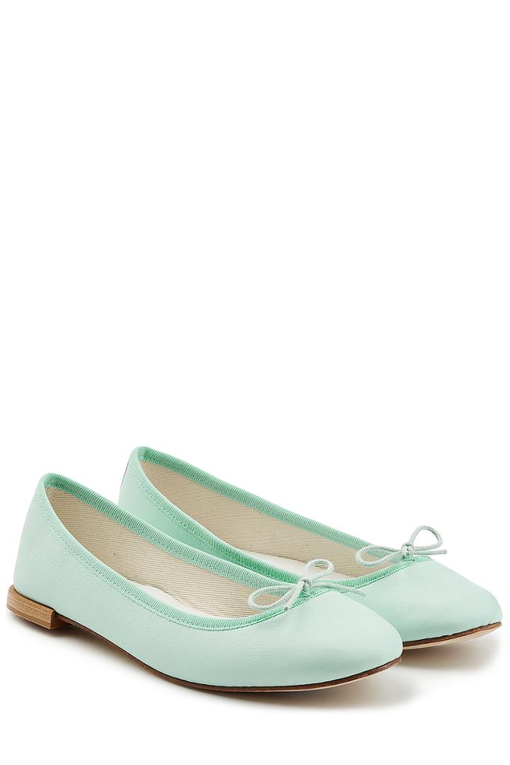 Repetto Repetto Cendrillon Leather Ballerinas - Turquoise