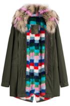 Mr & Mrs Italy Mr & Mrs Italy Cotton Parka With Raccoon And Mink Fur