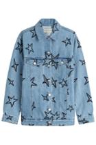 Être Cécile Être Cécile Star Print Jean Jacket - Blue