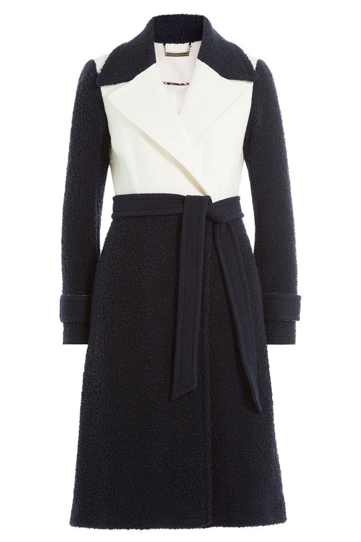 Diane Von Furstenberg Diane Von Furstenberg Two-tone Wool Coat - Multicolored