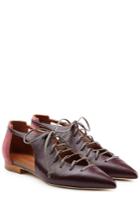 Malone Souliers Malone Souliers Montana Leather Ballerinas - Red