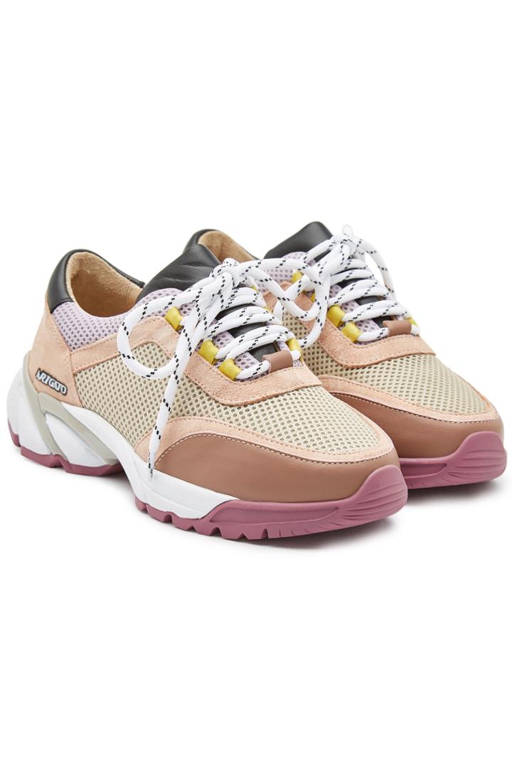 Axel Arigato Axel Arigato System Runner Leather Sneakers With Mesh