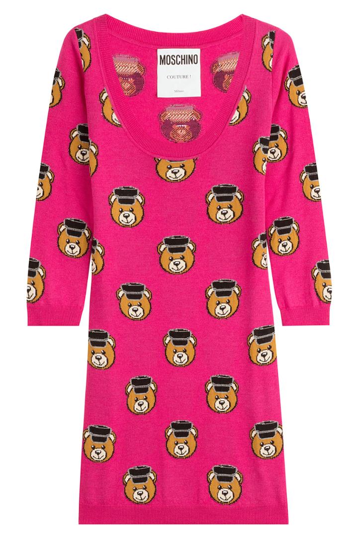 Moschino Moschino Virgin Wool Dress - Pink