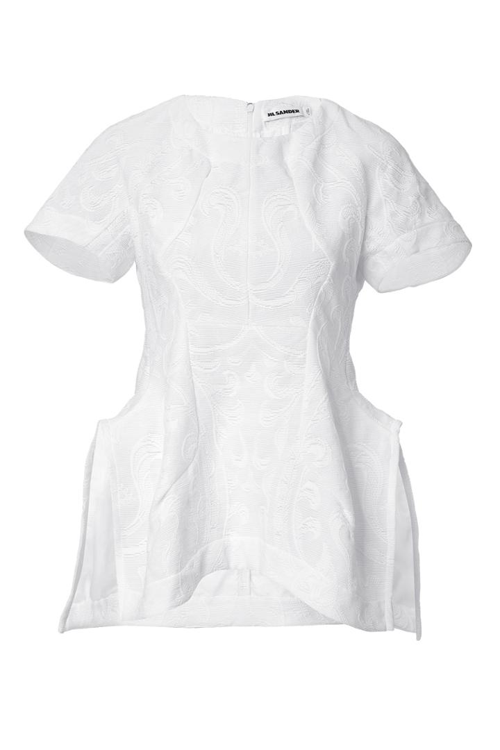 Jil Sander Jil Sander Jacquard Top - White