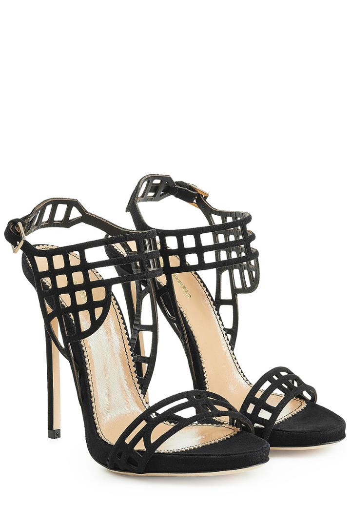 Dsquared2 Dsquared2 Suede Stiletto Sandals - Black
