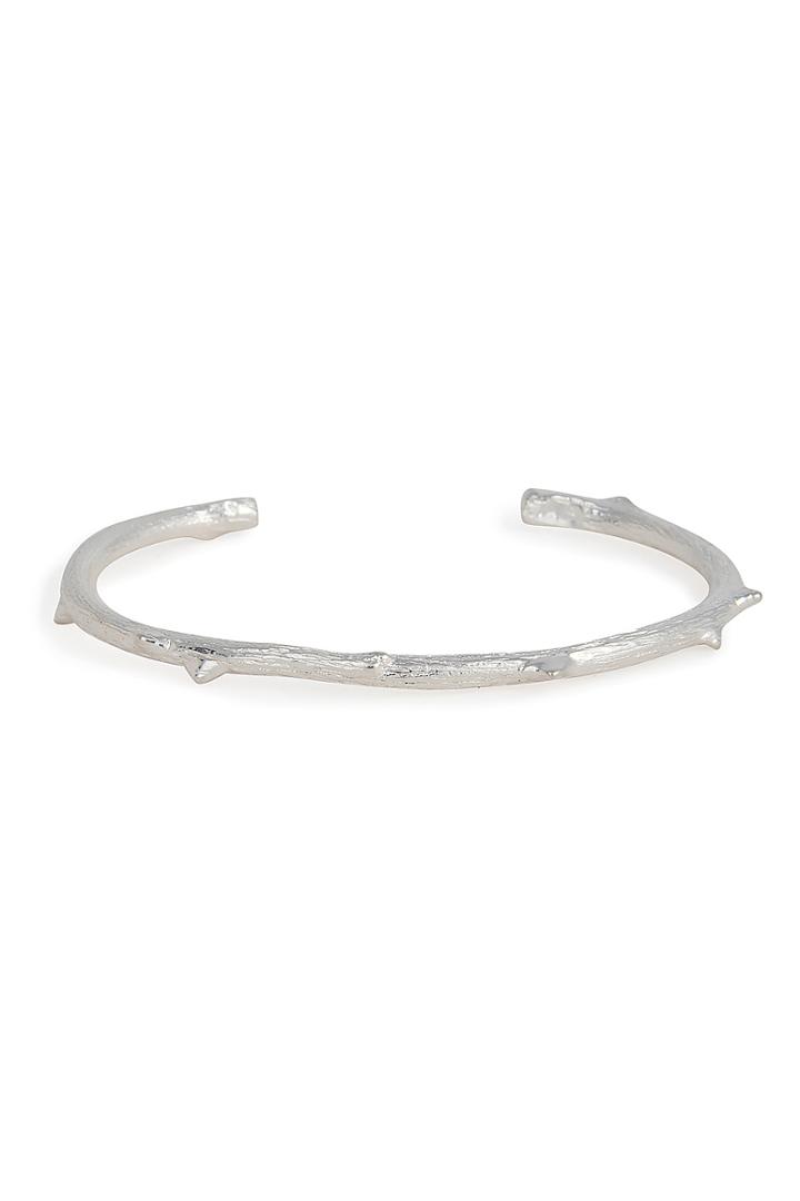 Aur Lie Bidermann Silver Rosebud Bracelet