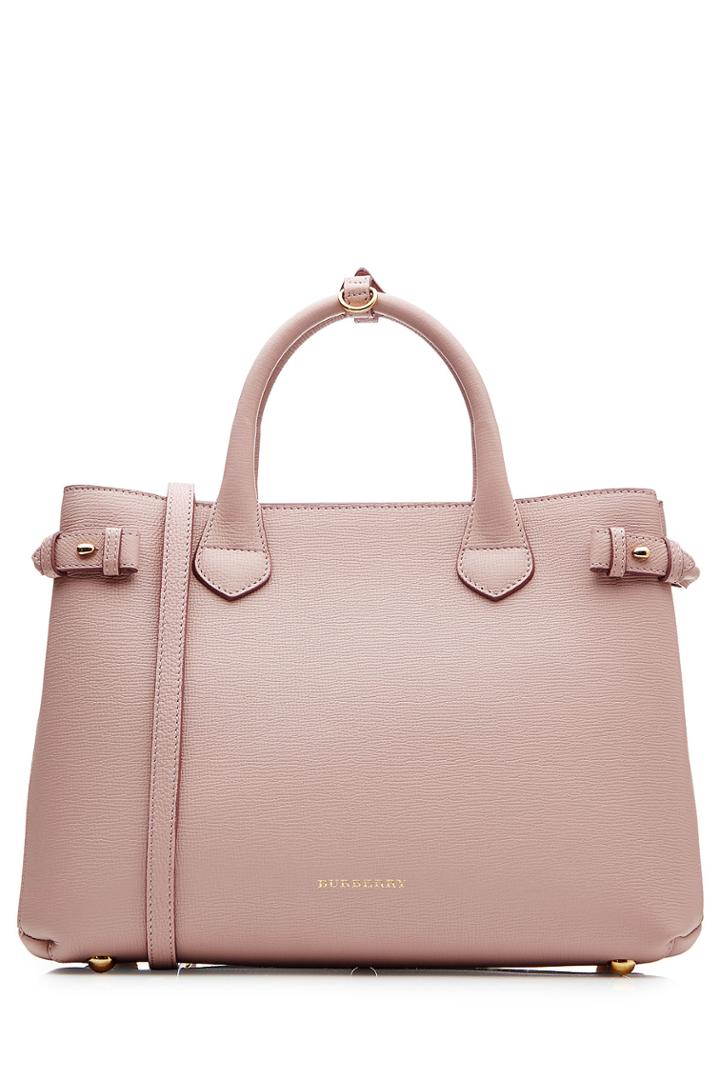 Burberry Shoes & Accessories Burberry Shoes & Accessories The Medium Banner Leather Tote - Rose
