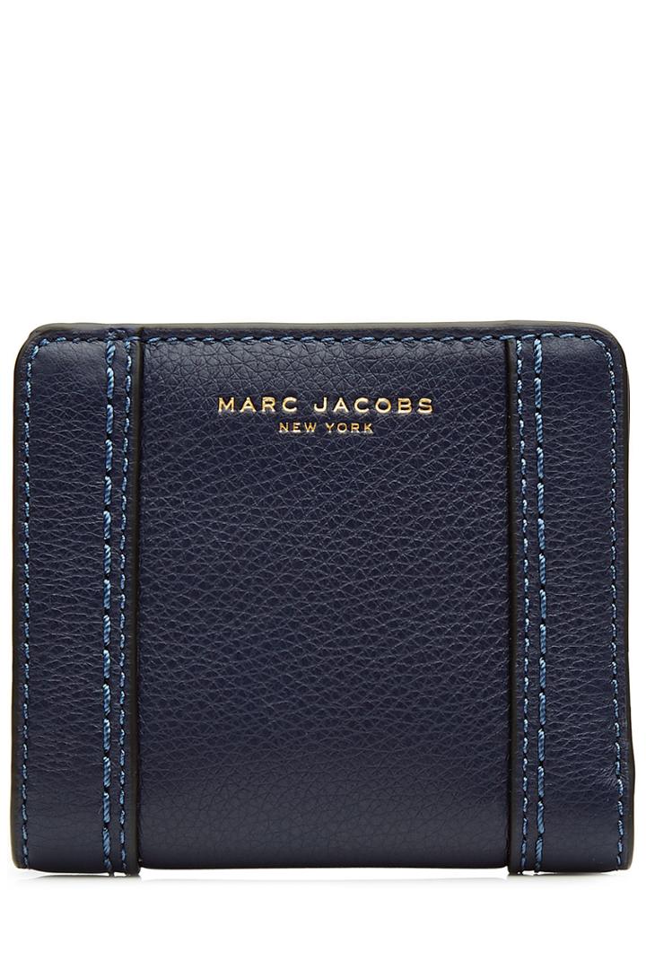 Marc Jacobs Marc Jacobs Snapped Leather Wallet - Blue