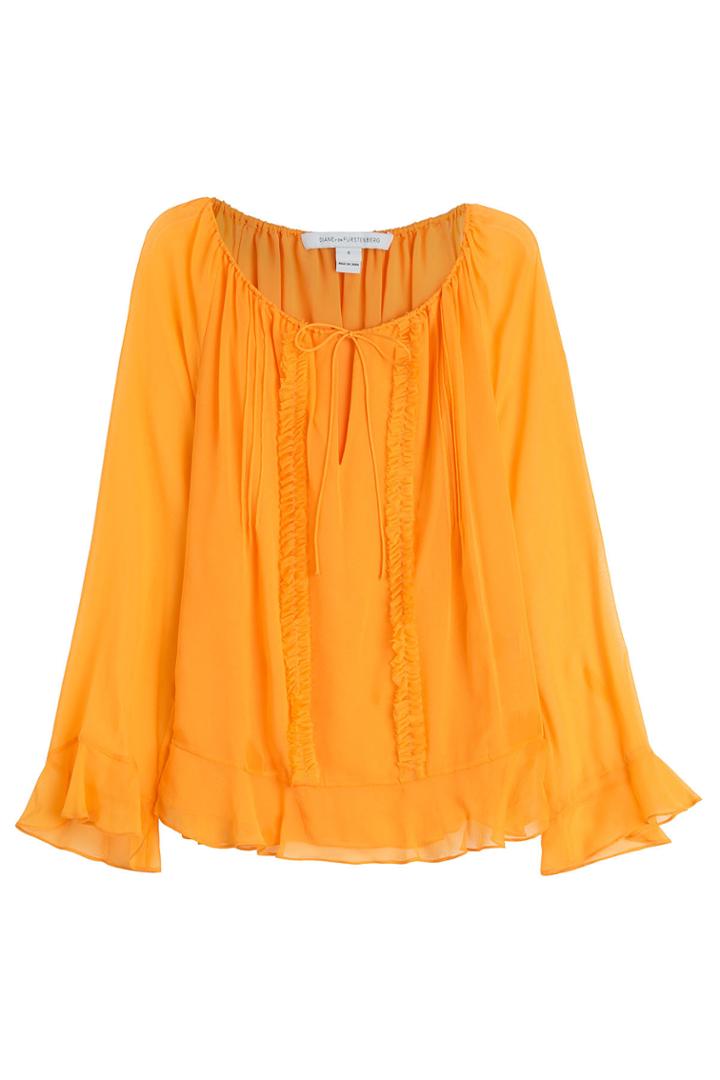 Diane Von Furstenberg Diane Von Furstenberg Silk Bohemian Blouse