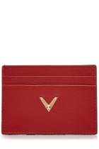 Valentino Valentino Leather Card Holder - Red
