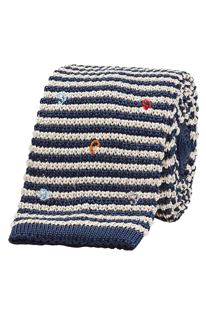 Etro Etro Embroidered Silk Knit Tie