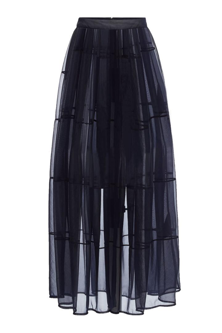 Jil Sander Jil Sander Jersey Transparent Maxi Skirt