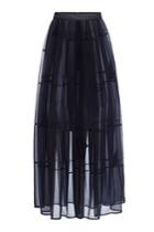 Jil Sander Jil Sander Jersey Transparent Maxi Skirt