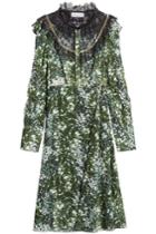 Sonia Rykiel Sonia Rykiel Printed Silk Dress With Lace