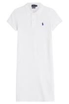Polo Ralph Lauren Polo Ralph Lauren Cotton Polo Shirt Dress - White