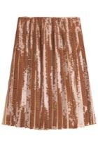 Emilio Pucci Emilio Pucci Sequin Embellished Silk Skirt - Beige