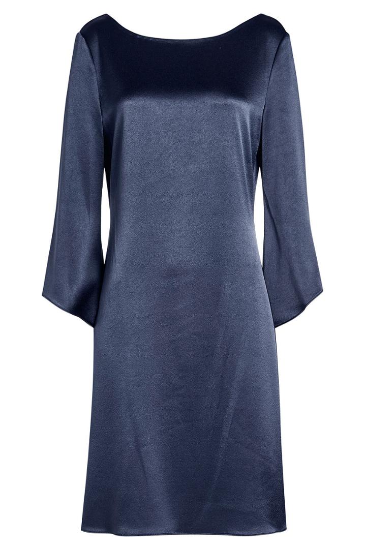 Diane Von Furstenberg Diane Von Furstenberg Satin Dress - Blue