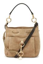 See By Chloé See By Chloé Suede Medium Tony Bucket Bag
