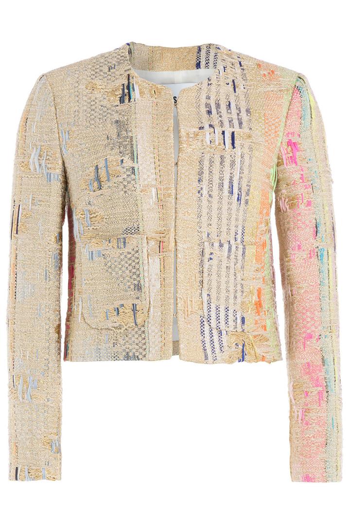 Msgm Msgm Neon Tweed Jacket - Multicolored