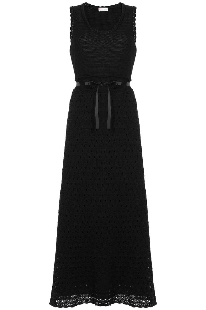 R.e.d. Valentino R.e.d. Valentino Crochet Knit Maxi Dress - None