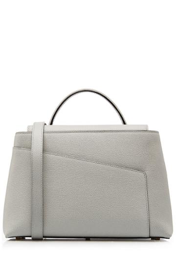 Valextra Spa Valextra Spa Twist 3 Leather Tote - Grey