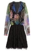 Marco De Vincenzo Marco De Vincenzo Dress With Embroidered Mesh Top - Multicolored