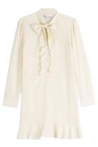 R.e.d. Valentino R.e.d. Valentino Silk Dress With Ruffles - None