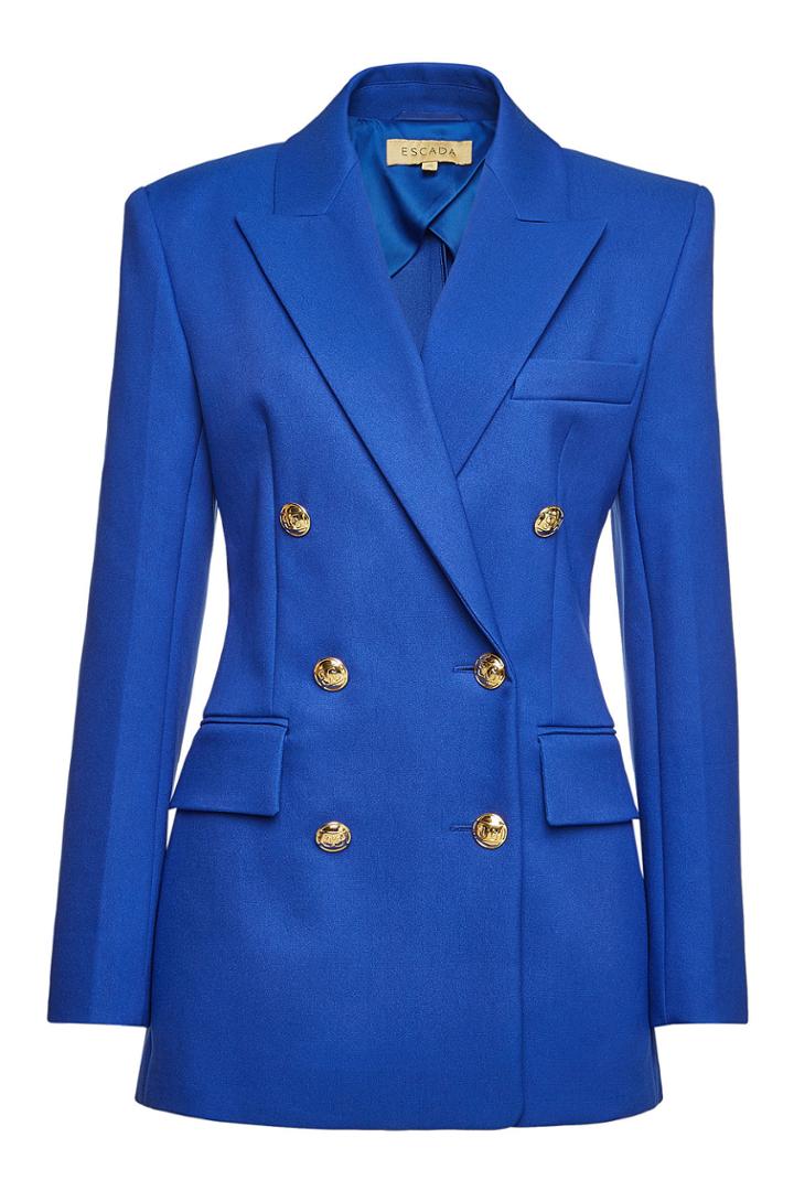 Escada Escada Double-breasted Blazer With Silk