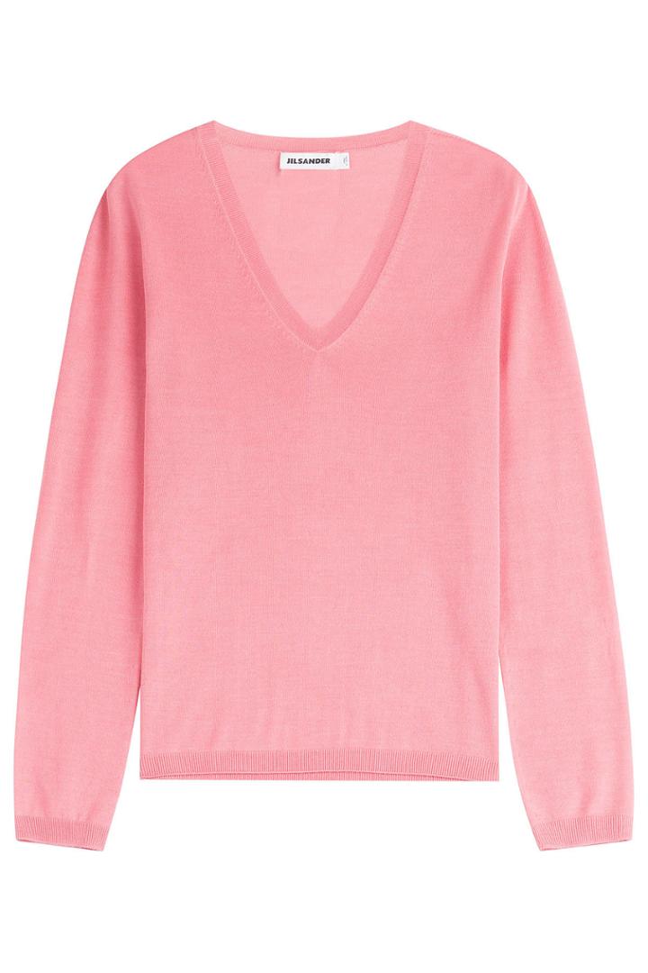 Jil Sander Jil Sander Cashmere-silk Pullover - Magenta