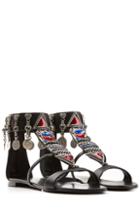 Giuseppe Zanotti Embellished Leather Gladiator Sandals