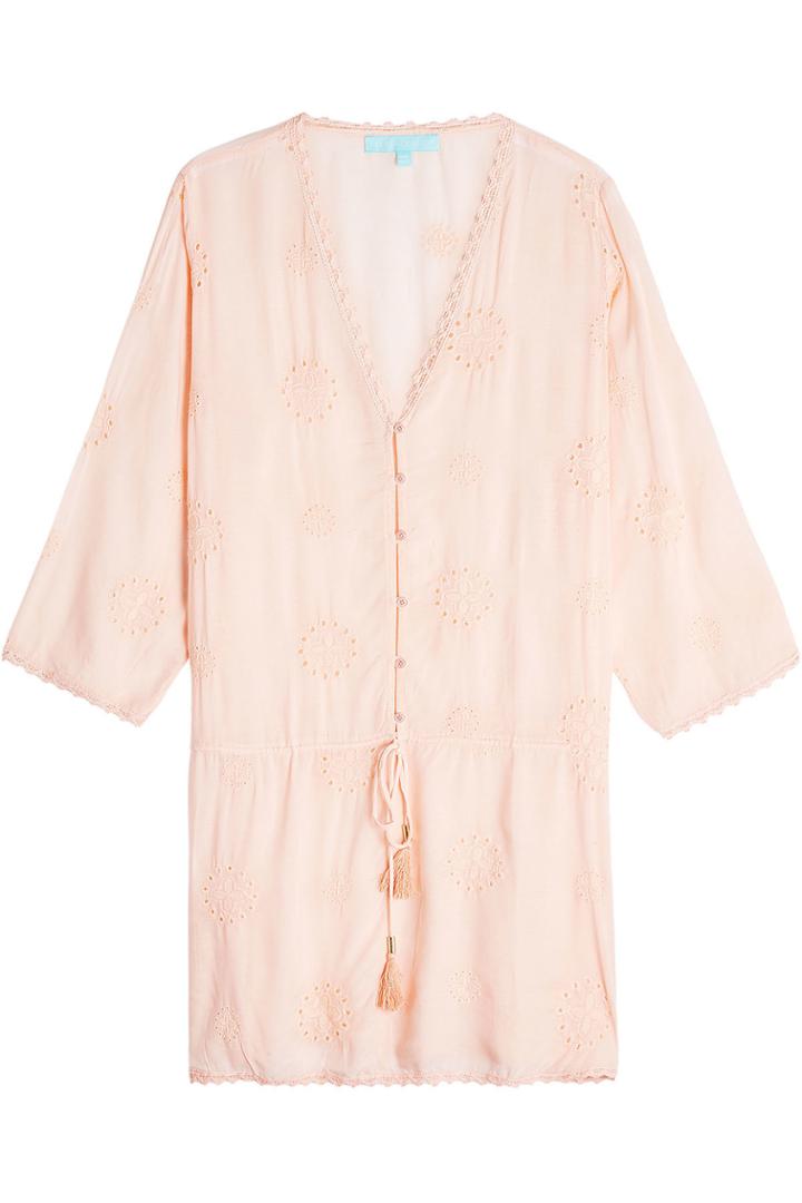 Melissa Odabash Melissa Odabash Embroidered Tunic - Orange