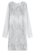 See By Chloé See By Chloé Cotton Dress With Lace - Blue