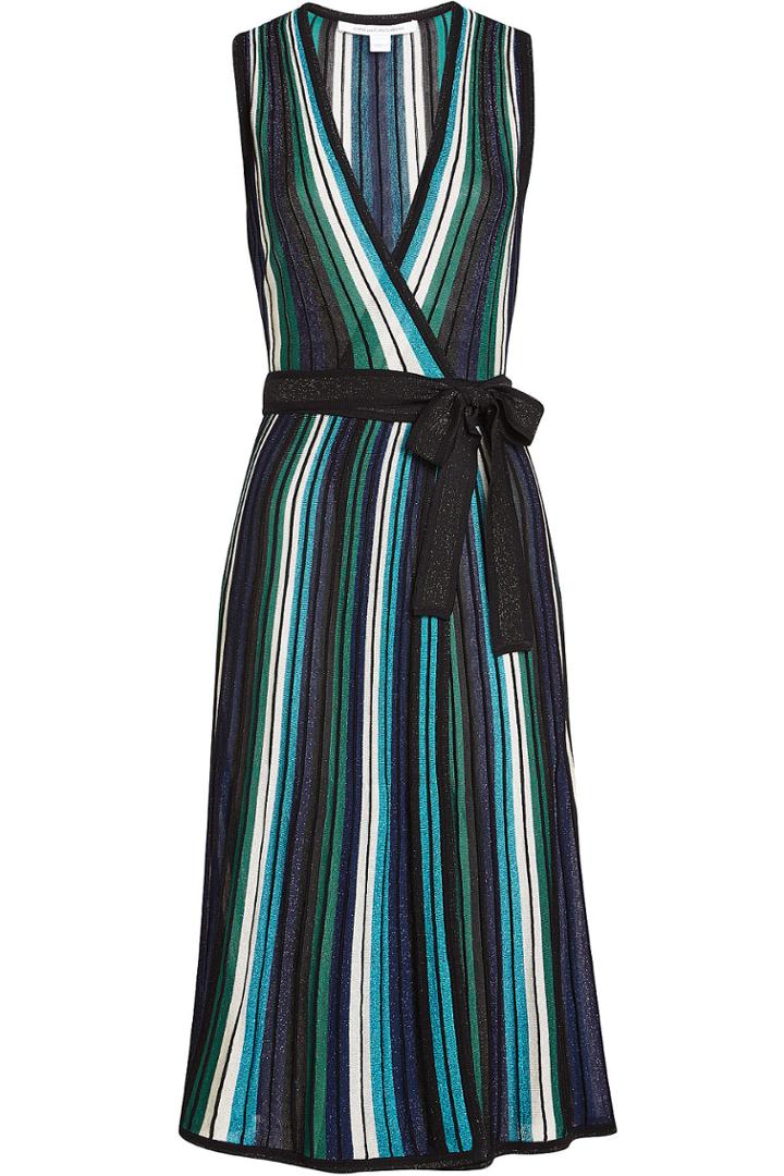 Diane Von Furstenberg Diane Von Furstenberg Wrap Dress With Cotton And Silk