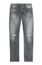 Seven For All Mankind Distressed Straight-leg Jeans