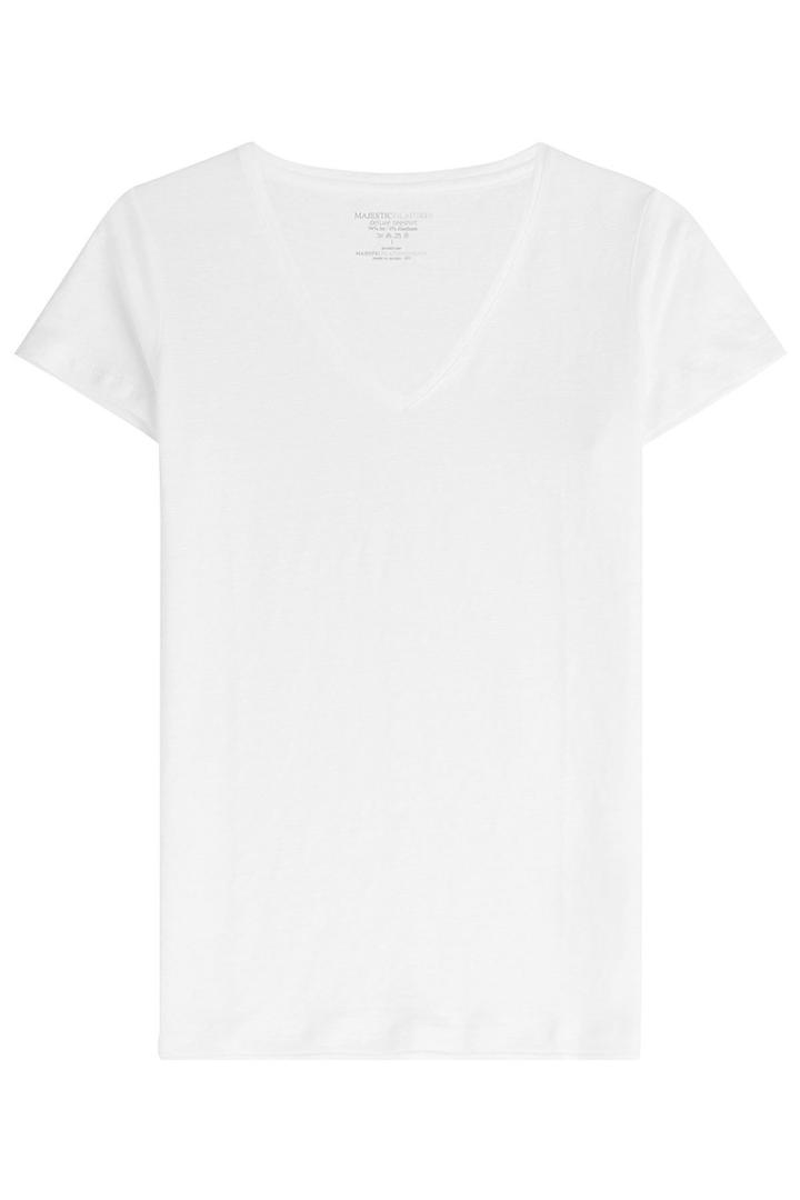 Majestic Majestic Linen T-shirt - None