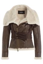 Dsquared2 Dsquared2 Leather Jacket With Shearling Lining - None
